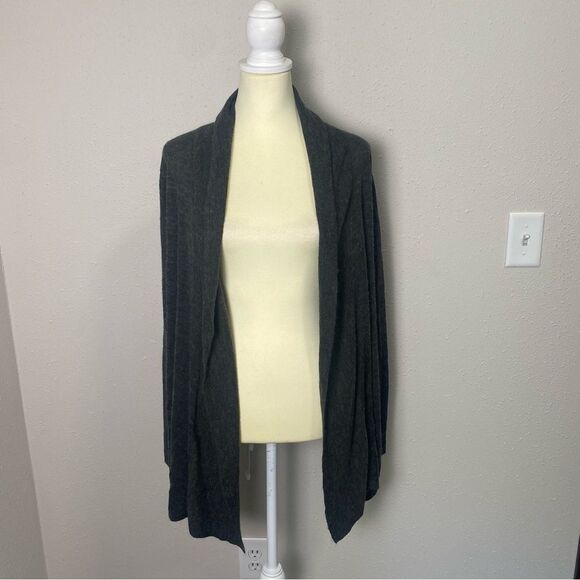Eddie Bauer Wool Blend Lightweight Open Front Draped Cardigan Women's Size XL - Picture 4 of 12